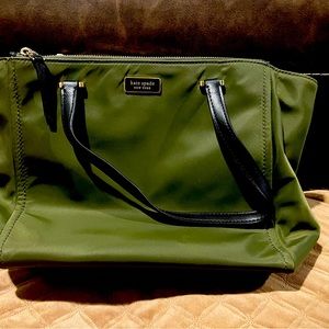 Olive, black Kate Spade small tote